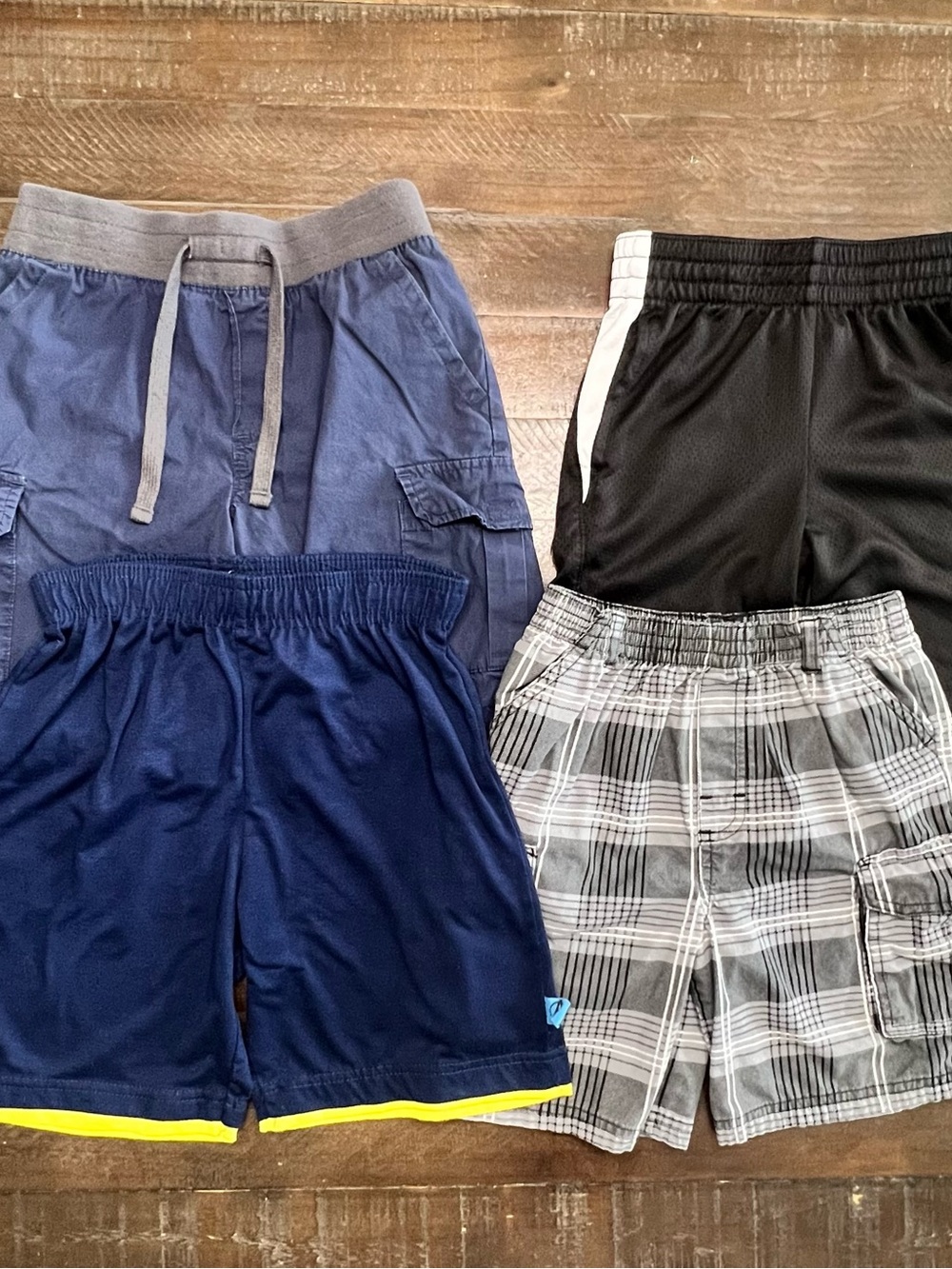 Mixed Brands Boys Size 4, 5/6 & 7 Bermuda Shorts Lot of 4